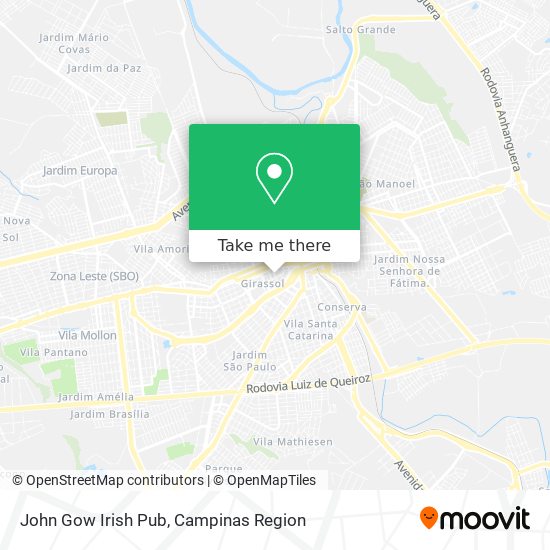 John Gow Irish Pub map