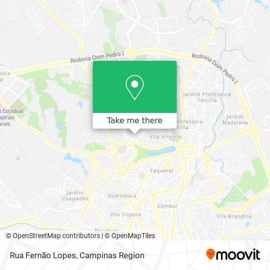 Mapa Rua Fernão Lopes
