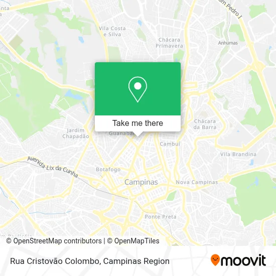 Rua Cristovão Colombo map