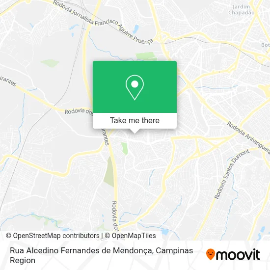 Rua Alcedino Fernandes de Mendonça map