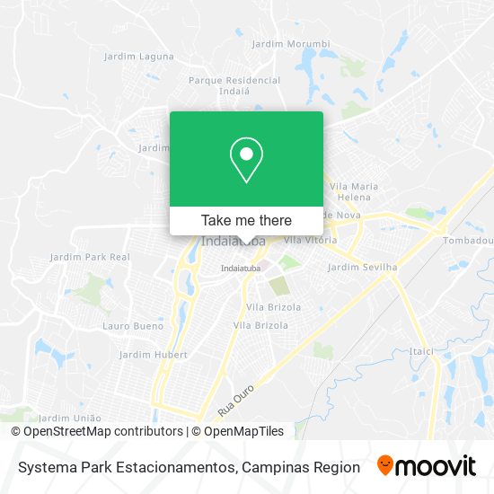 Mapa Systema Park Estacionamentos