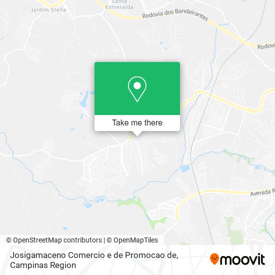 Mapa Josigamaceno Comercio e de Promocao de