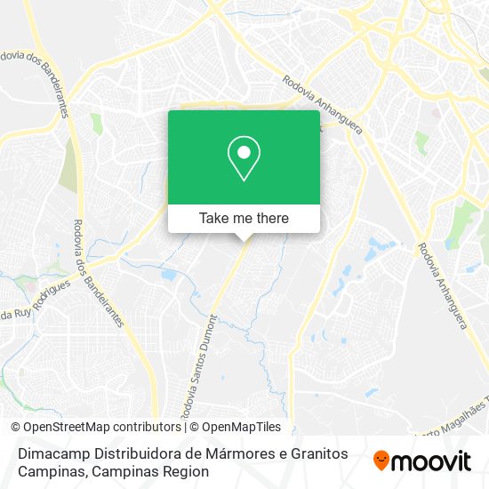 Dimacamp Distribuidora de Mármores e Granitos Campinas map