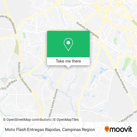 Mapa Moto Flash Entregas Rapidas