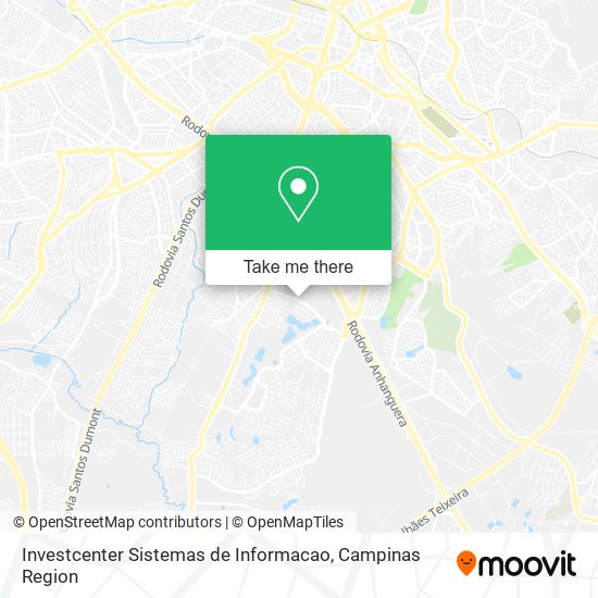 Mapa Investcenter Sistemas de Informacao