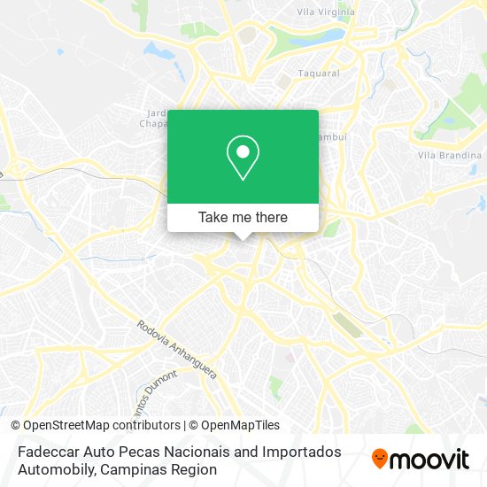 Fadeccar Auto Pecas Nacionais and Importados Automobily map