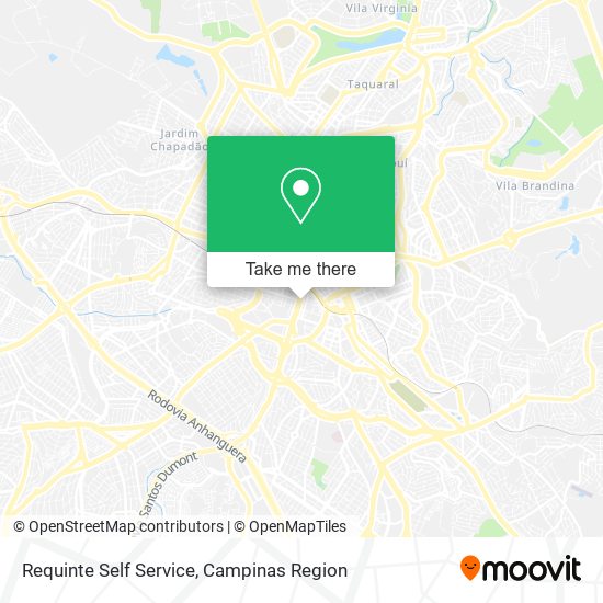 Requinte Self Service map