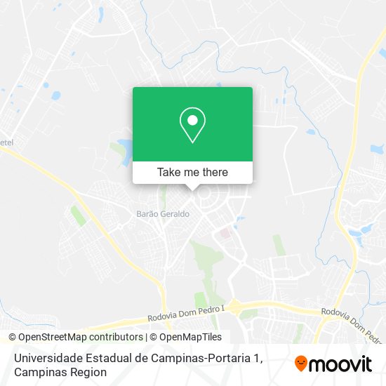 Universidade Estadual de Campinas-Portaria 1 map