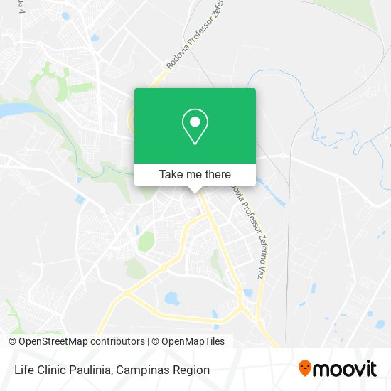 Mapa Life Clinic Paulinia