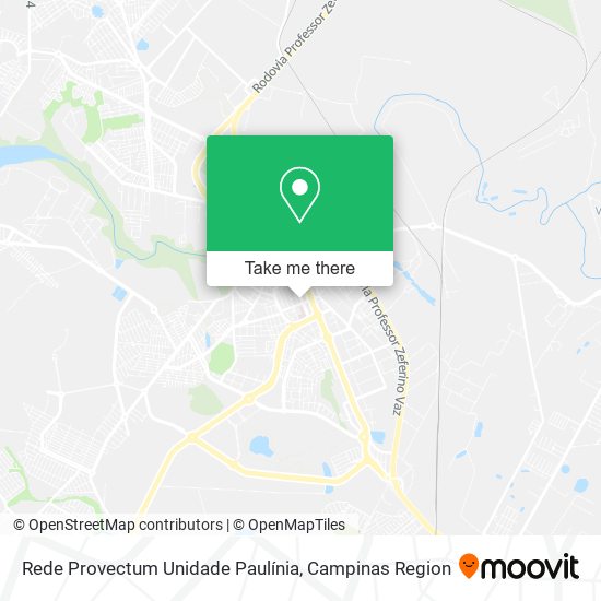 Rede Provectum Unidade Paulínia map