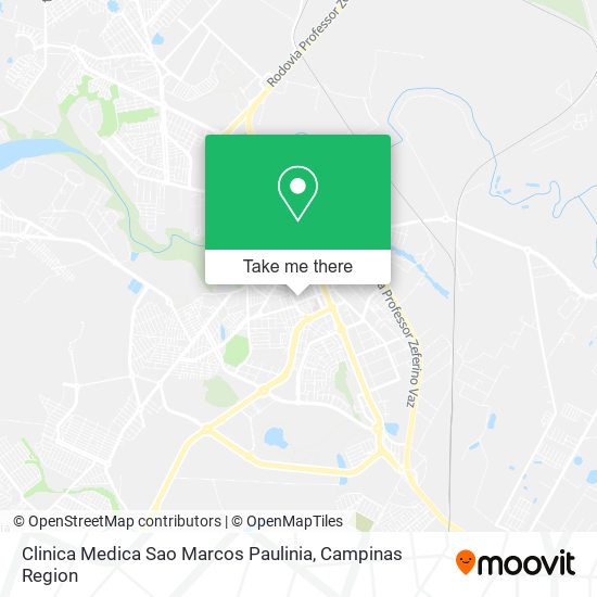 Mapa Clinica Medica Sao Marcos Paulinia