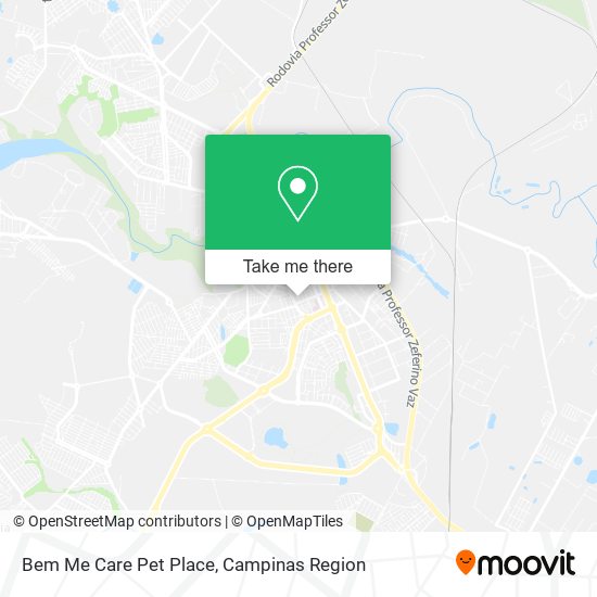 Mapa Bem Me Care Pet Place