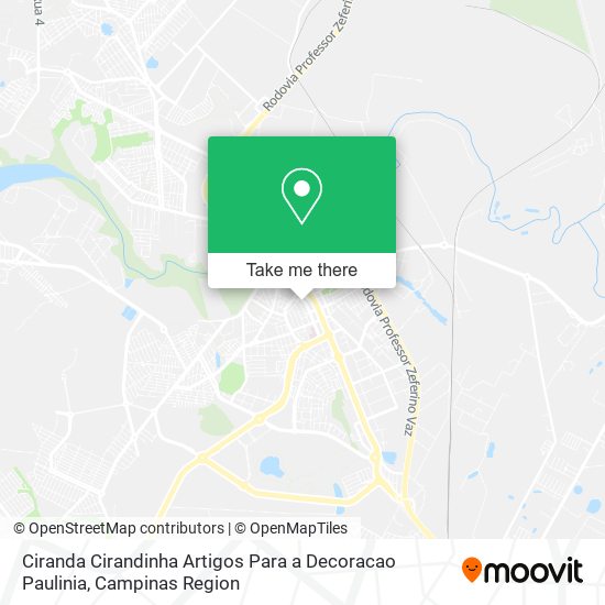 Ciranda Cirandinha Artigos Para a Decoracao Paulinia map