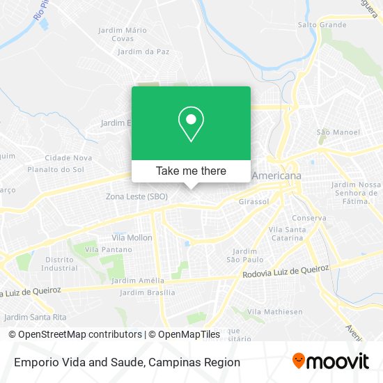 Emporio Vida and Saude map