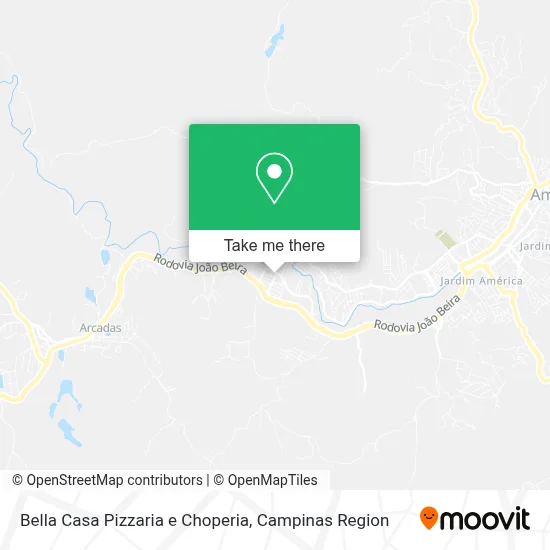 Bella Casa Pizzaria e Choperia map