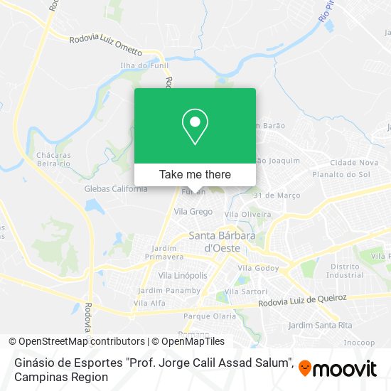 Ginásio de Esportes "Prof. Jorge Calil Assad Salum" map