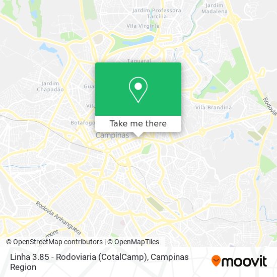 Linha 3.85 - Rodoviaria (CotalCamp) map