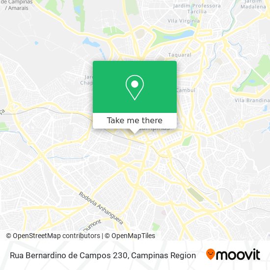 Mapa Rua Bernardino de Campos 230