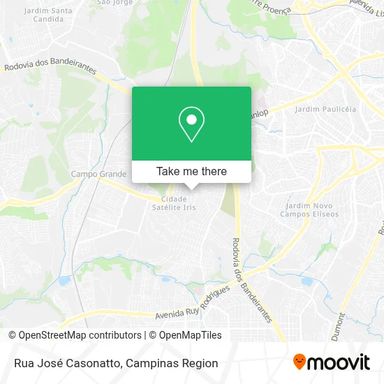 Rua José Casonatto map