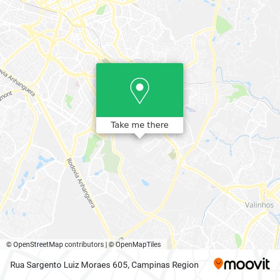 Mapa Rua Sargento Luiz Moraes 605
