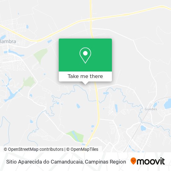 Mapa Sitio Aparecida do Camanducaia