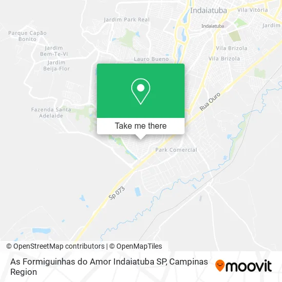 As Formiguinhas do Amor Indaiatuba SP map