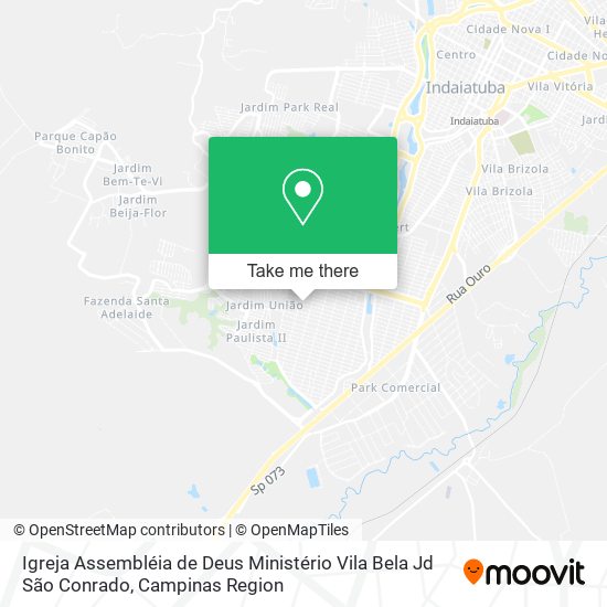 Igreja Assembléia de Deus Ministério Vila Bela Jd São Conrado map