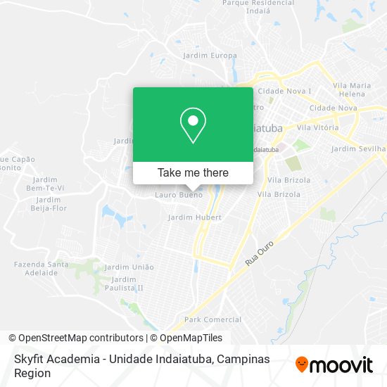 Mapa Skyfit Academia - Unidade Indaiatuba