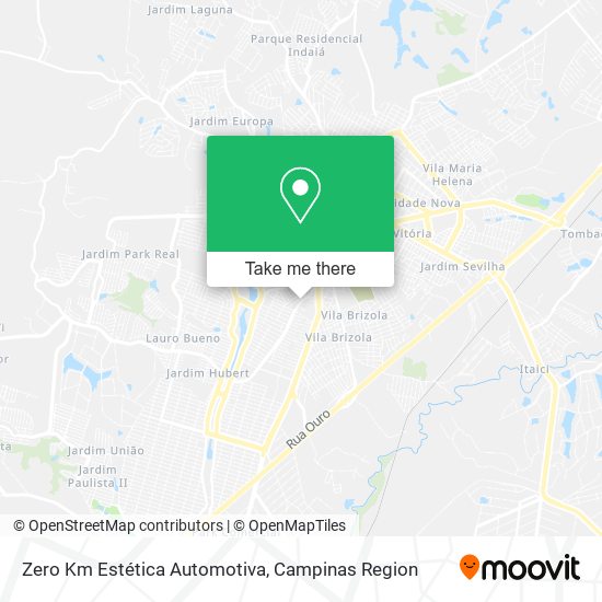 Zero Km Estética Automotiva map