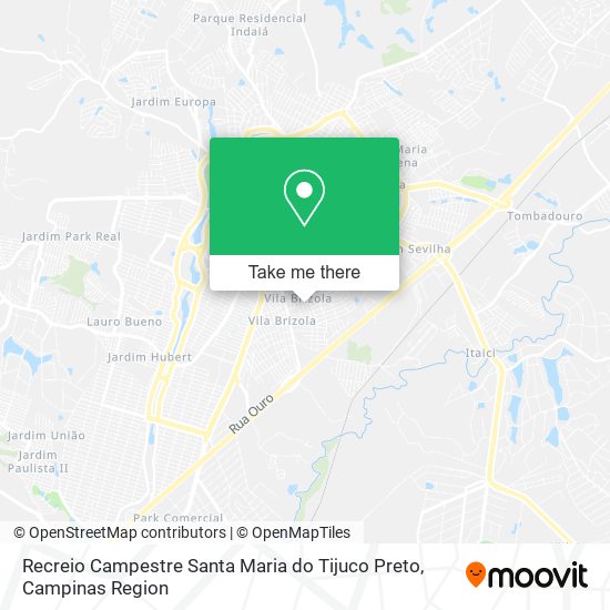 Recreio Campestre Santa Maria do Tijuco Preto map