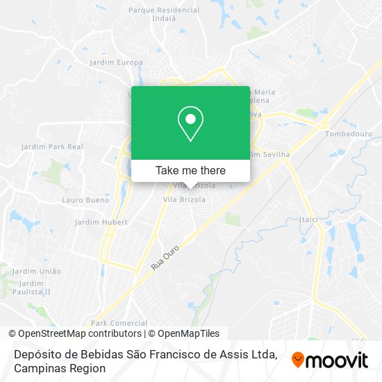 Depósito de Bebidas São Francisco de Assis Ltda map