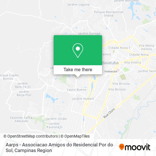 Mapa Aarps - Associacao Amigos do Residencial Por do Sol