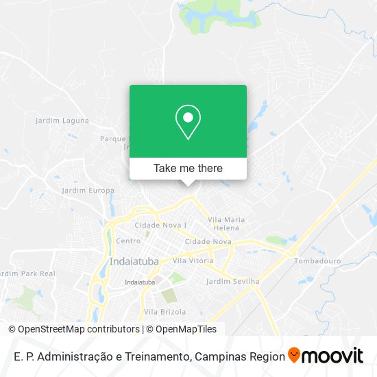 E. P. Administração e Treinamento map