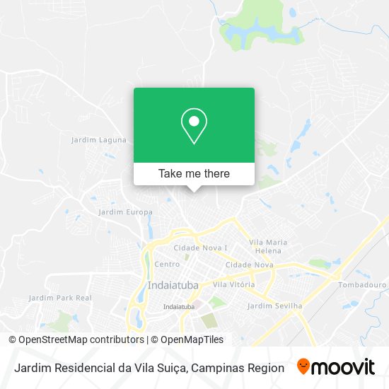 Mapa Jardim Residencial da Vila Suiça