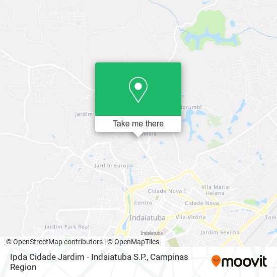 Ipda Cidade Jardim - Indaiatuba S.P. map