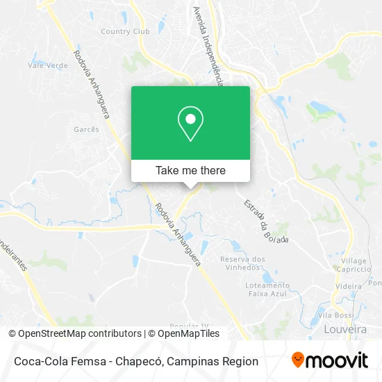 Coca-Cola Femsa - Chapecó map