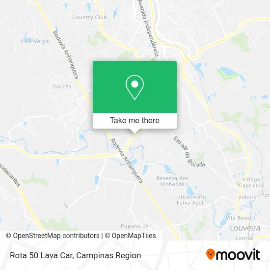 Rota 50 Lava Car map