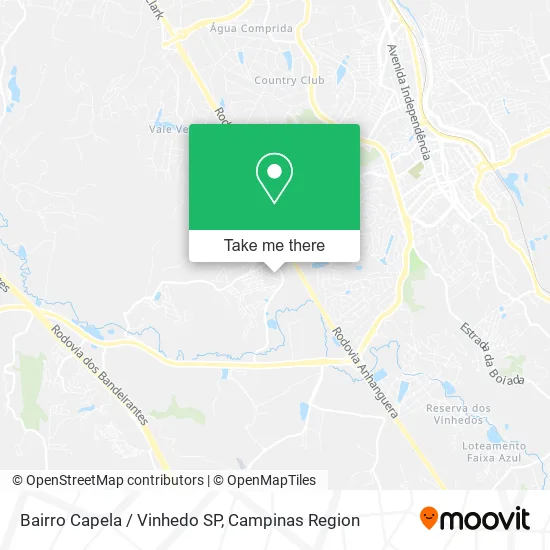 Bairro Capela / Vinhedo SP map