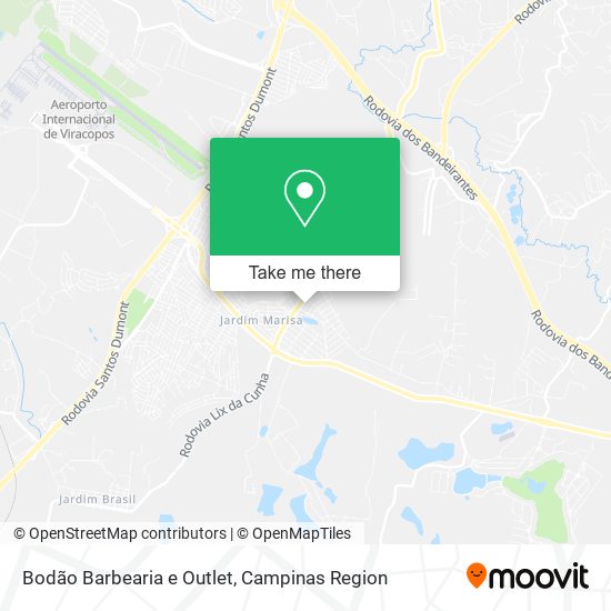 Mapa Bodão Barbearia e Outlet