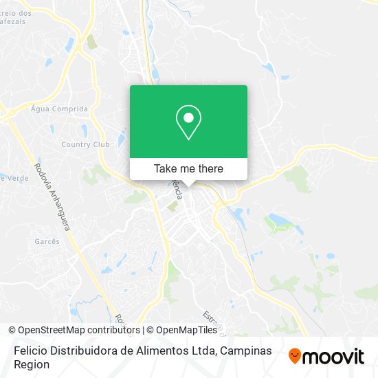 Felicio Distribuidora de Alimentos Ltda map