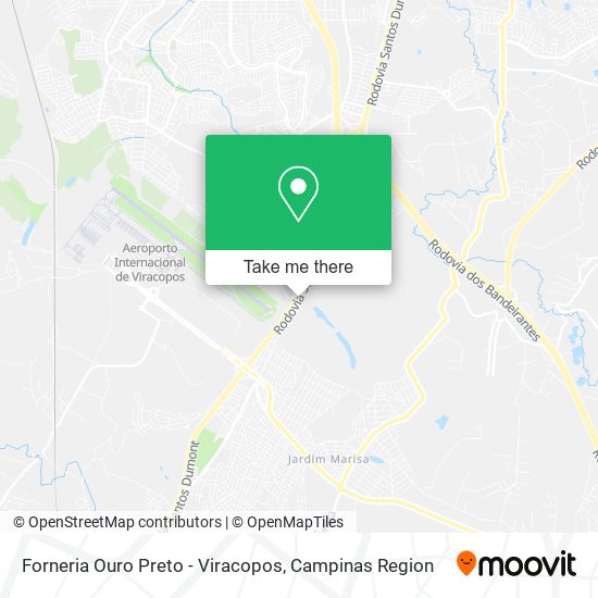 Forneria Ouro Preto - Viracopos map
