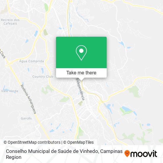 Conselho Municipal de Saúde de Vinhedo map