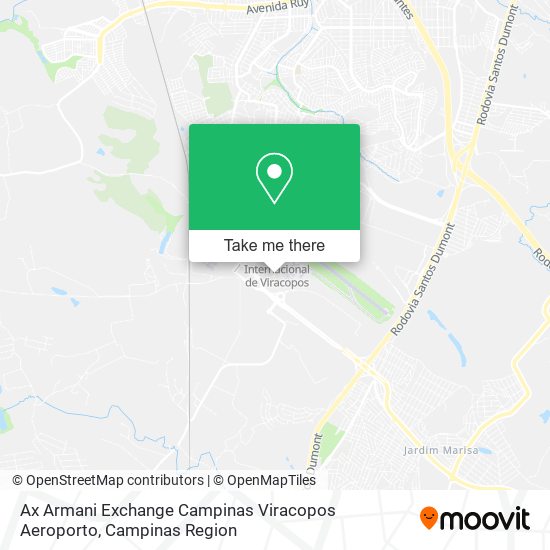 Ax Armani Exchange Campinas Viracopos Aeroporto map