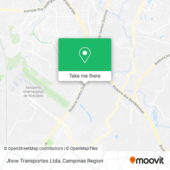 Mapa Jhow Transportes Ltda