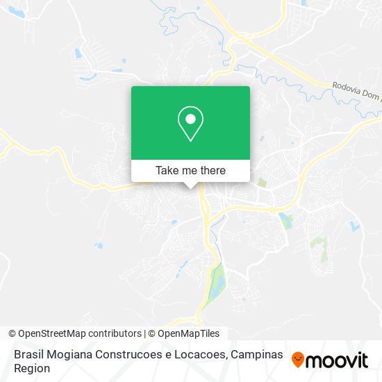 Mapa Brasil Mogiana Construcoes e Locacoes