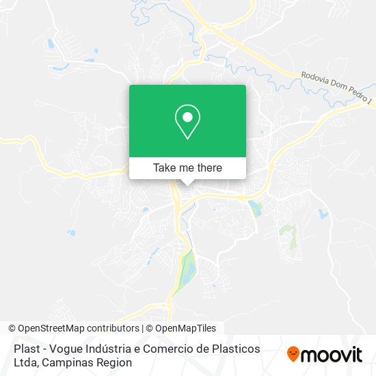 Plast - Vogue Indústria e Comercio de Plasticos Ltda map