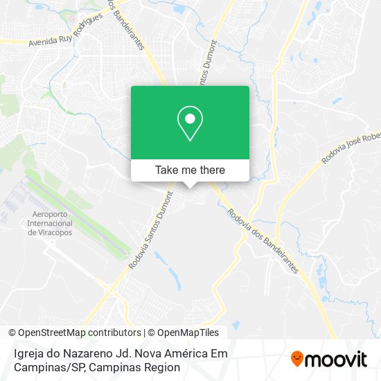 Igreja do Nazareno Jd. Nova América Em Campinas / SP map