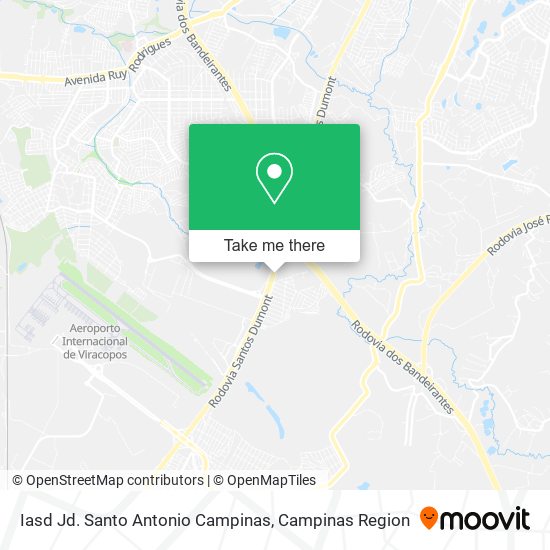 Iasd Jd. Santo Antonio Campinas map