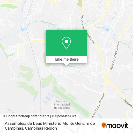 Assembléia de Deus Ministerio Monte Gerizim de Campinas map