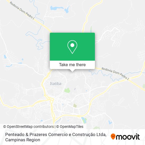 Mapa Penteado & Prazeres Comercio e Construção Ltda